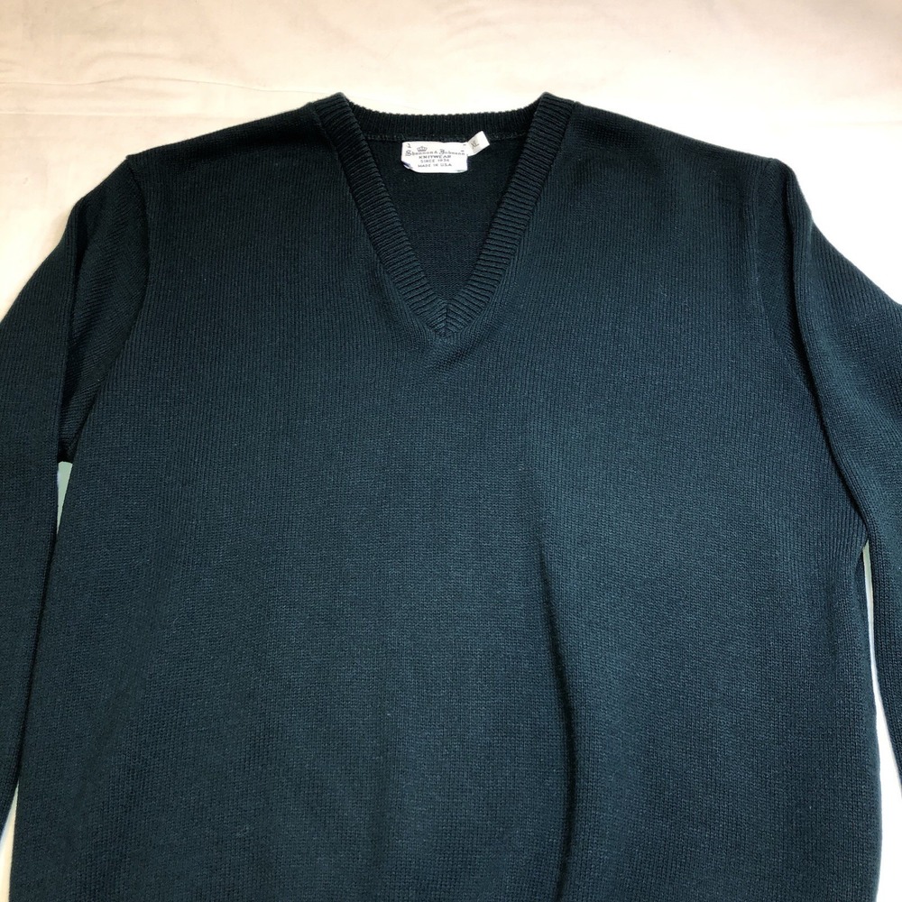 Vintage Sweater Shannon & Johnson Knitwear Size XL Dark Green USA